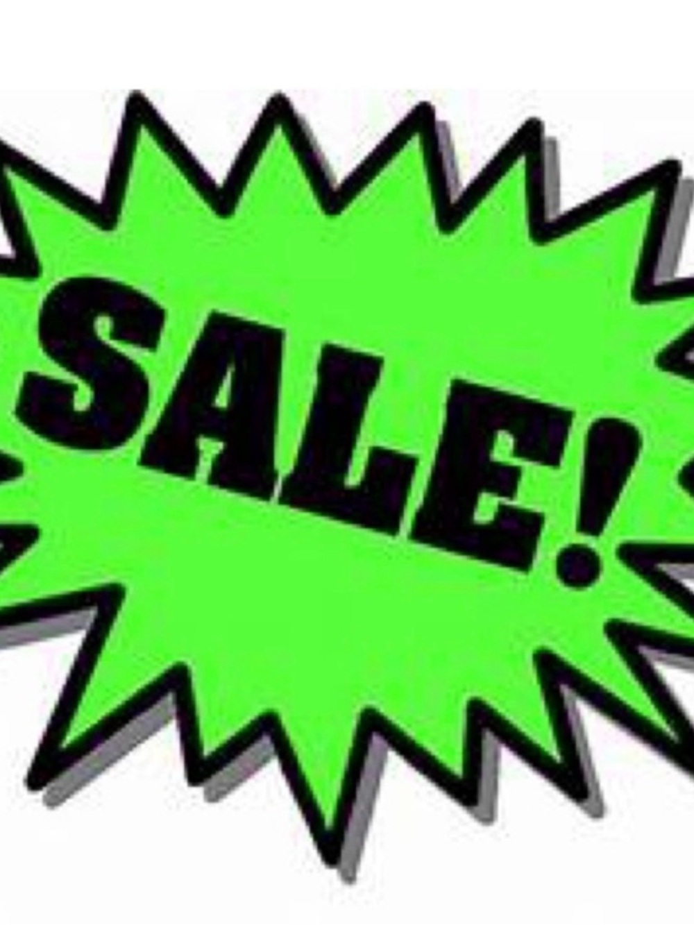 Bright Green "SALE!" Graphic Sticker